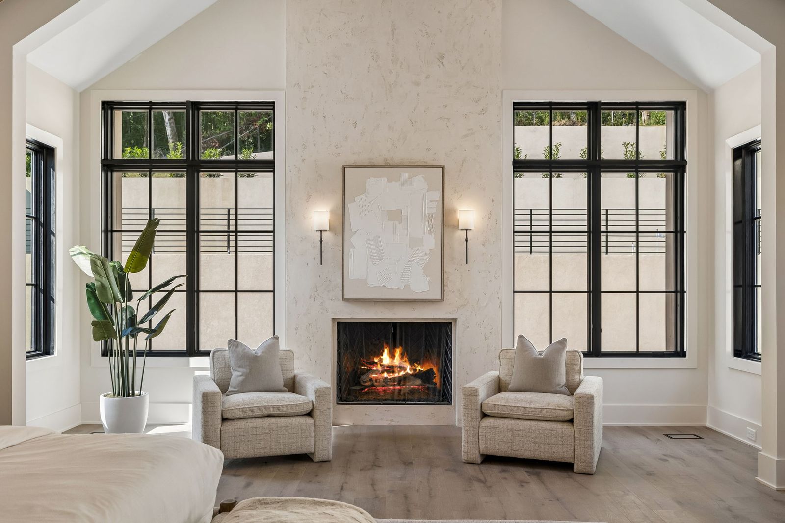 Primary suite fireplace