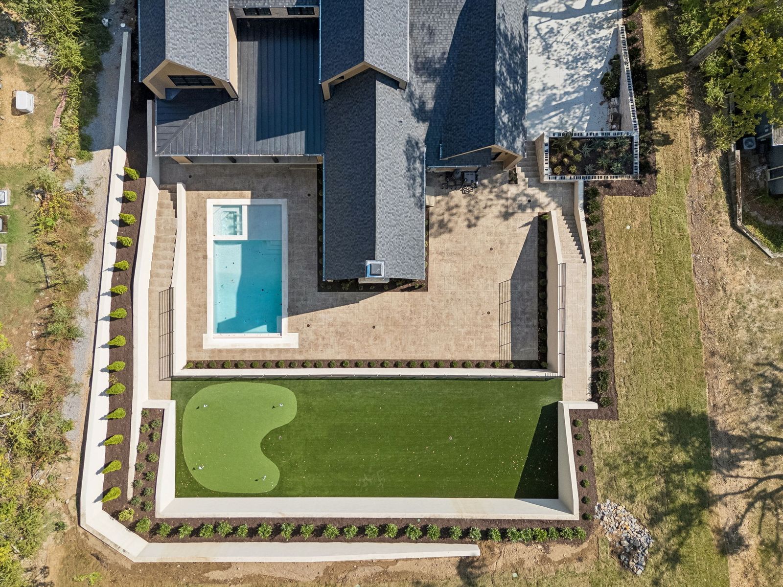 Putting green aerial